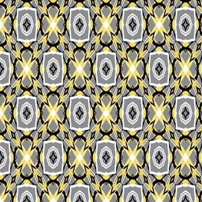 Quilting in Yellow Gray Pantone 2021 with Black and White No 10