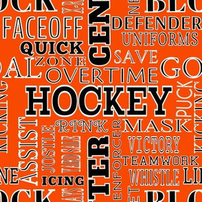 Vintage Hockey by Orange Finch Designs