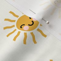 Sunshine - cute suns - cream - LAD19
