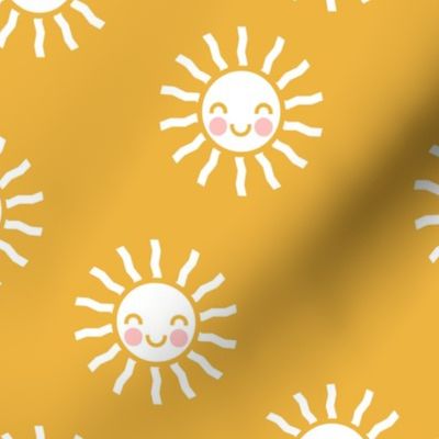 Sunshine - cute suns - golden yellow - LAD19