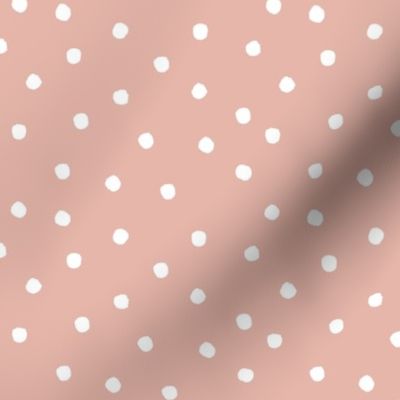 Polkas - sunshine - dusty pink - LAD19