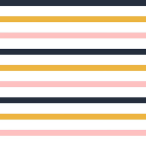 stripes - pink, golden yellow, dark blue - LAD19