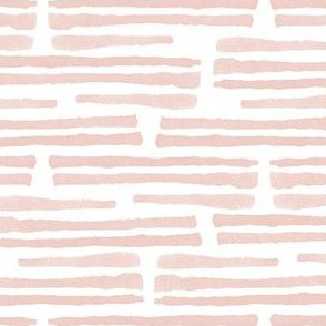 dusty pink - watercolor stripes - LAD19