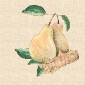 Pear and Ginger Root for Pillow