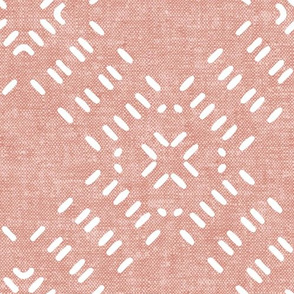 modern farmhouse tile LARGE  scale (dusty rose) LAD19