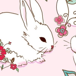 baby pink bunnies