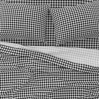 1/2 " buffalo plaid fabric - black and white checks, bw checks, black and white tartan, black and white plaid fabric 