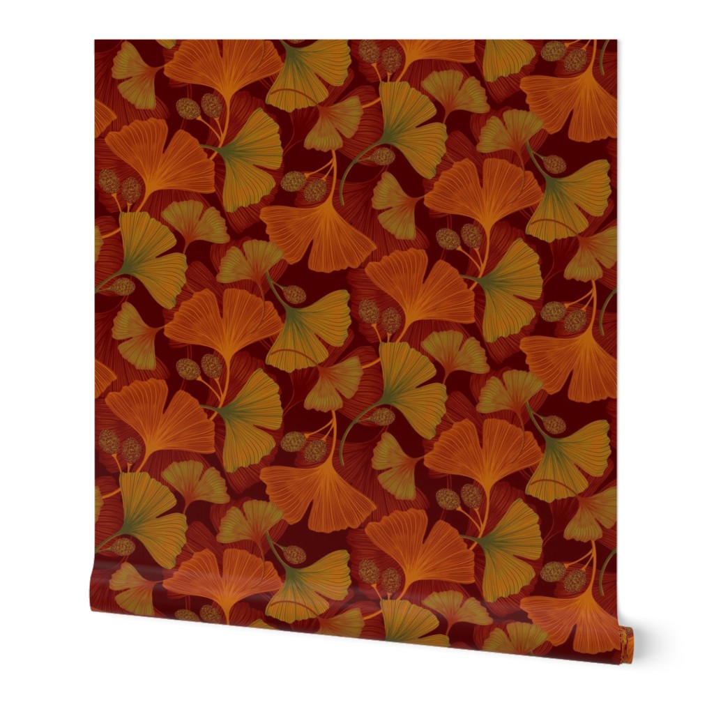 Ginkgo Leaves - Autumn (medium)