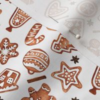 Rotated // 4" Gingerbread Cookies // White