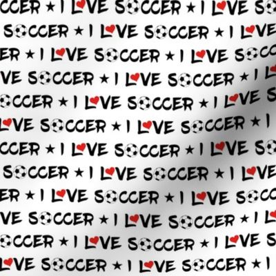 I Love Soccer Star Heart