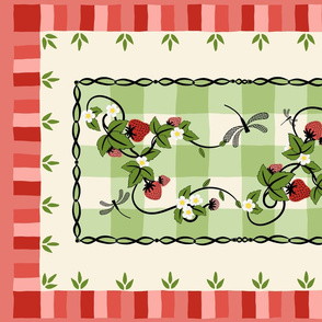 Strawberry Patch Tea Towel