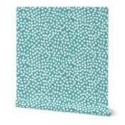 ink spots // turquoise dots kids baby nursery aqua turquoise dots