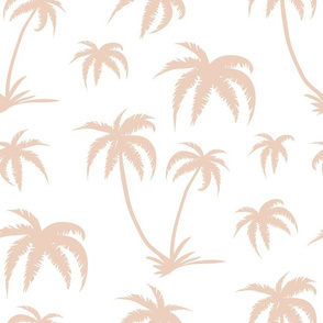 Palm Tree - White and Cream