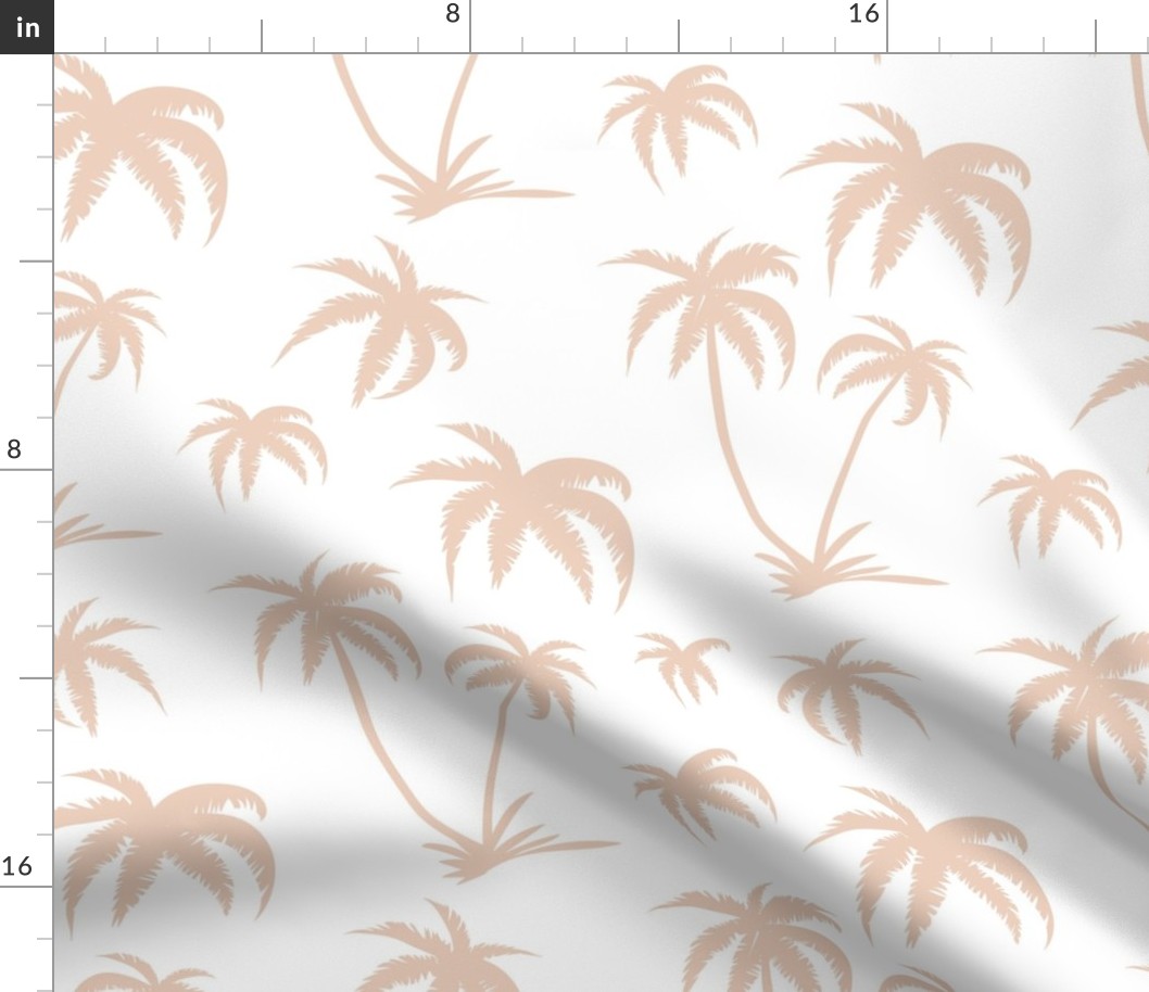 Palm Tree - White and Cream