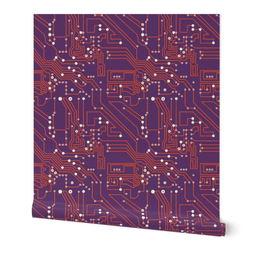 Future microchip | purple