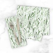 Khaki eucalyptus leaves • watercolor nature