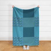 Quilting Coordinates - Monsters on the Loose - Blues