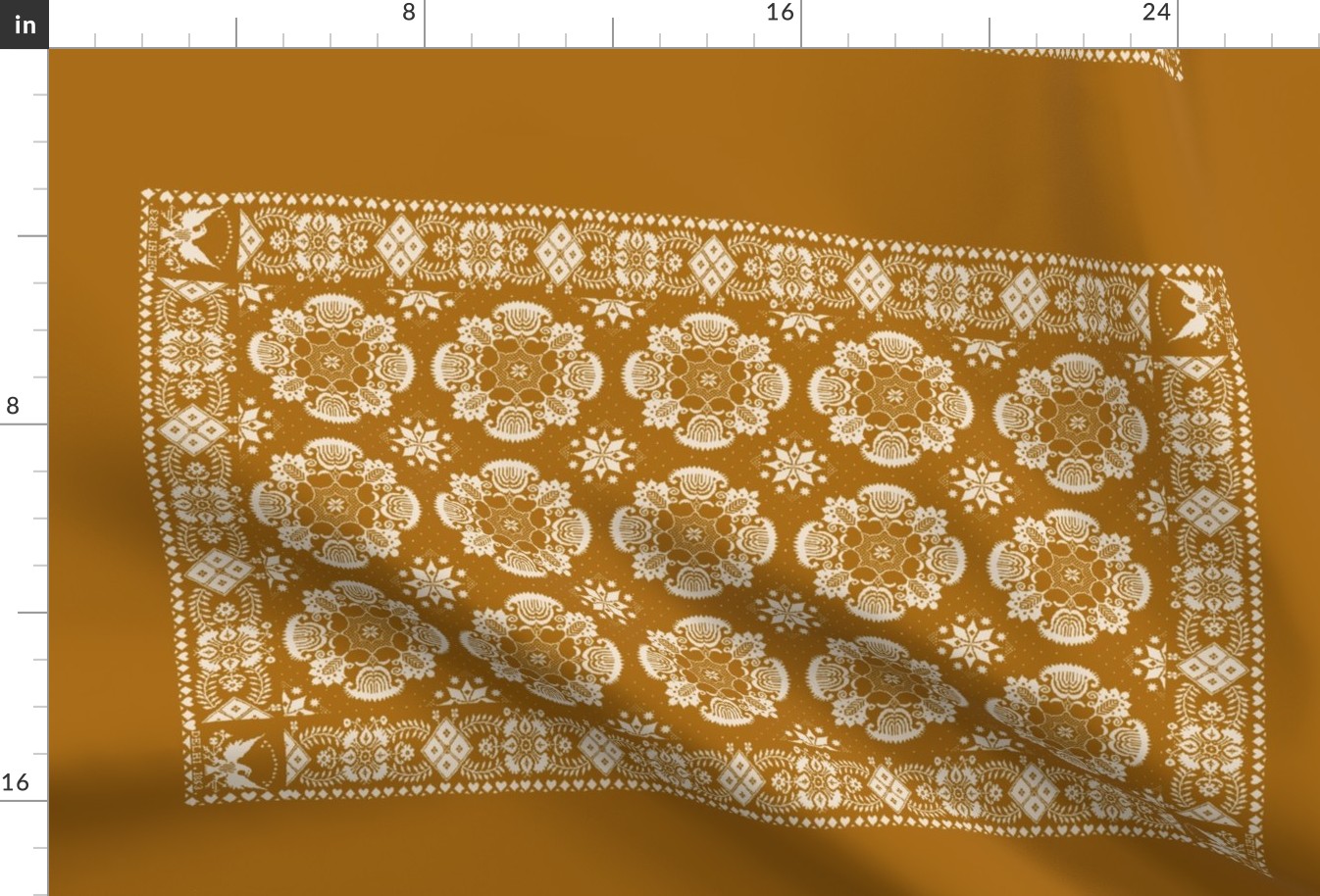 American Coverlet in Pumpkin Gold