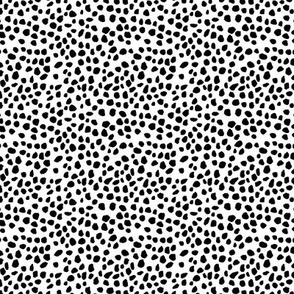 Lots of black dots • noir polka dot pattern for nursery