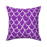 Sea Waves Scallop Pattern // Vibrant Purple