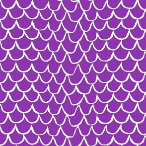 Sea Waves Scallop Pattern // Vibrant Purple