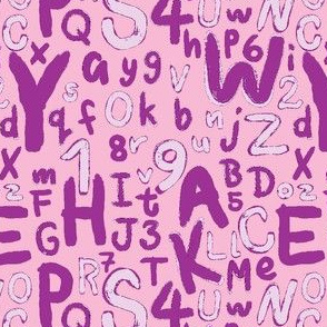 ABC Alphabet Pink