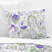 Feminist Pioneers Toile Purple & Green