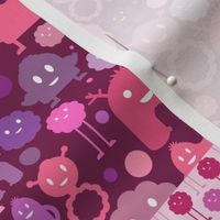 Quilting Coordinates - Monsters on the Loose - Girly