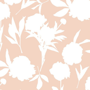 Peony Silhouettes Soft Blush