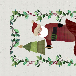 TeaTowel  - Folk Art Christmas