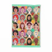 The Colors of Women (aaqua tea towel)