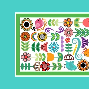 Scandinavian Folk Art Flowers