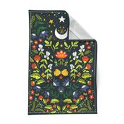 Night Garden Tea Towel