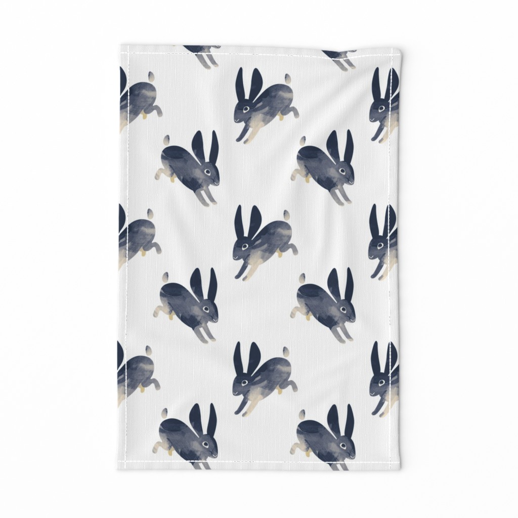 Shibori Rabbit white small