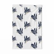 Shibori Rabbit white small