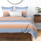 Peach + Blue Ombre Stripe