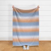 Peach + Blue Ombre Stripe