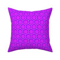 Hexagons - Magenta Berry (Large Scale)