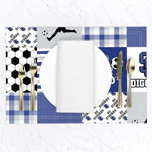 Soccer//Diggers - Wholecloth Cheater Quilt