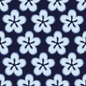 indigo blue flowers by rysunki_malunki