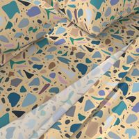 Abstract Italian Terrazzo Chic #2 sandstone, medium