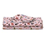 Abstract Italian Terrazzo Chic #1 heritage pink, medium