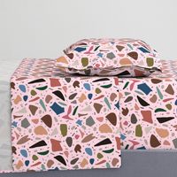 Abstract Italian Terrazzo Chic #1 heritage pink, medium