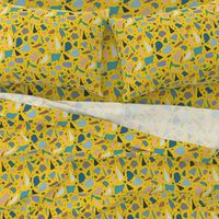 Abstract Italian Terrazzo Chic #2 golden sands, medium