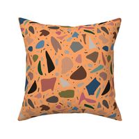 Abstract Italian Terrazzo Chic #1 biscuit terracotta, medium