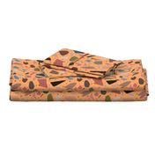 Abstract Italian Terrazzo Chic #1 biscuit terracotta, medium