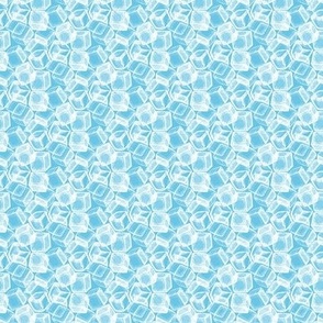 Ice Cubes - turquoise blue summer - very tiny 