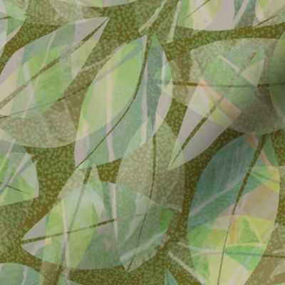 Tropical Abstract Leaves Laulau 300