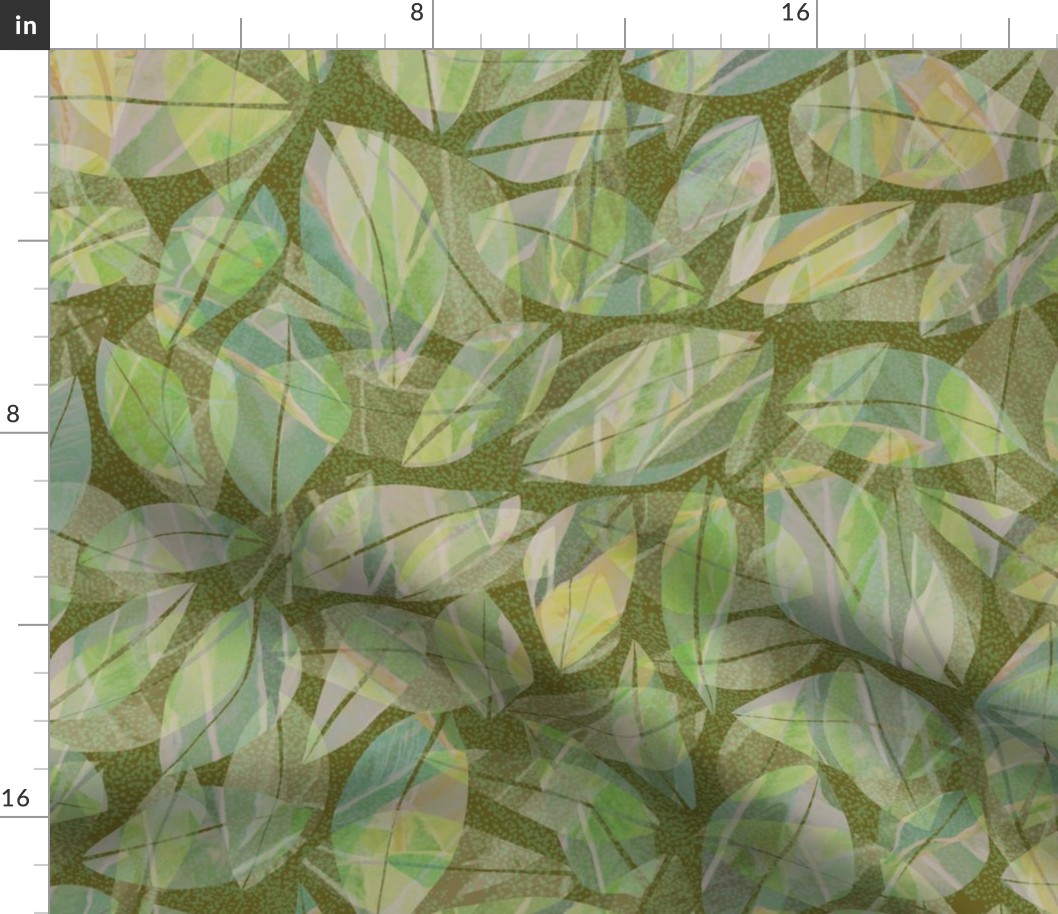 Tropical Abstract Leaves Laulau 300