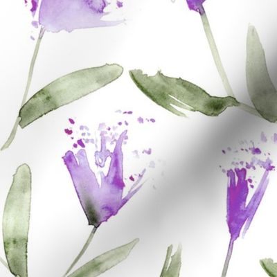 Lilac magic flowers • watercolor florals